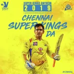 Chennai Super kings DA Song Poster